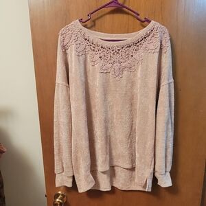 Maurices Crochet Detail Sweater